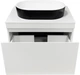 Тумба подвесная ADAMANT Astra W 70 с умывальником Beste New Black Matte/White Glossy - изображение 4