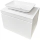 Тумба подвесная ADAMANT Astra W 70 с умывальником Lower New White - изображение 1