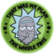 Бейдж на липучці Kite Rick and Morty Зелено-чорний (RM24-3011-1) - зображення 2