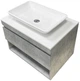 Тумба подвесная ADAMANT Astra G 70 с умывальником Lower New White - изображение 1