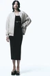 Трикотажный бомбер Zara 1165/735 M Серый - изображение 2