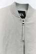 Куртка бомбер Zara 4432/729 XS Серый - изображение 9