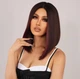 Женский парик каре EASIHAIR Wigs-LC2054-1 короткие прямые синтетические волосы с челкой Bruinharig (79499715) - изображение 1
