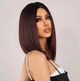 Женский парик каре EASIHAIR Wigs-LC2054-1 короткие прямые синтетические волосы с челкой Bruinharig (79499715) - изображение 3
