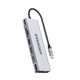 USB-хаб Essager 8 in 1 USB C HUB with 10Gbps External Hard Drive Function NVMЕ/SATA SSD Grey (EHB08-QK0G-Z) - зображення 1