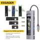 USB-хаб Essager 8 in 1 USB C HUB with 10Gbps External Hard Drive Function NVMЕ/SATA SSD Grey (EHB08-QK0G-Z) - зображення 10