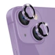 Защитное стекло Epik Metal Classic на камеру (в упак.) для Apple iPhone 14 (6.1") / 14 Plus (6.7") Фиолетовый / Purple - изображение 4