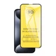 Захисне скло TDG 9D для Apple Iphone 15 Pro повне проклеювання чорний - зображення 1
