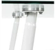 Стол МіксМеблі Грейс XS-1262 120 х 120 х 70 см Белый + Прозрачное стекло (А0055127) - изображение 3