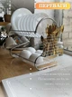 Подставка сушка для посуды настольная кухонный органайзер для тарелок двухярусный с поддоном из нержавеющей стали Серебристый (50221093) - изображение 6