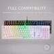 Ігрова клавіатура Mars Gaming MK422 / Механічна / Brown Switch / RGB підсвітка / UKR / White Б/В - зображення 4