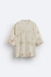 Чоловіча футболка Zara в дірочку розмір M oversize - зображення 1