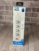 Мережевий подовжувач Q603 (4 розетки, 2 х USB, 1 х USB Type-C, 2500 Вт) - Білий - зображення 5