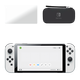 Набор Консоль Nintendo Switch OLED Model HEG-001 64GB White + Защитное Стекло RMC Trans-Clear + Чехол Твердый Black - изображение 1