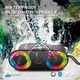 Бездротова портативна колонка Bluetooth з LED підсвічуванням BKK K215 |BT5.2, TWS, AUX/TF/USB/FM, 2*5W| Чорний - зображення 7