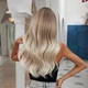 Женский парик BlONDE UNICORN BLC049-1 синтетические волосы средней длины омбре, блонд (79547832) - изображение 2