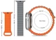 Ремінець Drobak Silicone Magnetic Link для Apple Watch All Series Ultra 2 49/45/44/42 mm Black Orange (898930) - зображення 3
