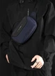 Універсальна чоловіча багатофункціональна сумка Dark Blue Compact No Brand 1220-01 Темносиній - зображення 2