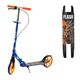 Двухколесный самокат Best Scooter FL-79200 складной с ручным тормозом и подстаканником, синий - изображение 1