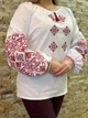 Вишиванка жіноча льон 4XL біла (71) - зображення 3