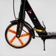 Дитячий двоколісний самокат Best Scooter Factor BS-98033 Чорний / Помаранчевий з амортизатором та гальмами - зображення 3