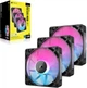 Zestaw wentylatorów Corsair iCUE Link RX120 RGB PWM Triple Pack (CO-9051018-WW) - obraz 3