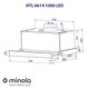 Витяжка телескопічна Minola HTL 6614 I 1000 LED (1000 м3/год, 2 швидк., кнопкове кер.) 238923 - изображение 2