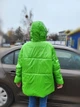 Куртка женская евро зима No brand Зеленая (А-1698 42-44) - изображение 5