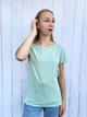 Футболка жіноча класична однотонна Pink Woman М'ятна 10970 S (42-44) - зображення 3