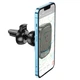 Тримач для мобільного Hoco CA115 Blue Shark air outlet magnetic Black Metal Grey (6931474777867) - изображение 5
