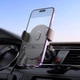 Автотримач для телефона HOCO H18 Mighty one-button car holder(air outlet) Black (6942007601573) - изображение 7