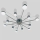 Люстра LED в стил LOFT на 12 модулів срібляста 7800/12CR - изображение 1