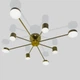 Люстра світлодіодна LED LOFT Свет SY-7800/8 CP на 8 модулів Темно-золотиста - изображение 1