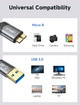 ​Кабель JSAUX USB 3.0 USB A Male to Micro B Male 2м grey - изображение 5