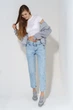 Джинсы Mom Fit женские Karol 23543 38 Голубой - изображение 4