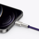 Кабель зарядный Baseus USB - Lightning Cafule Metal Lightning 2.4 A 1 м Purple (CALJK-A05) - изображение 6