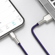 Кабель зарядный Baseus USB - Lightning Cafule Metal Lightning 2.4 A 1 м Purple (CALJK-A05) - изображение 10