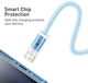 Кабель зарядный Baseus USB - Lightning Dynamic Series Fast Charging 2.4A 1 м Blue (CALD000403) - изображение 5