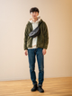 Куртка демисезонная Шерпа мужская Uniqlo 951074267 3XL Зеленая (1159799902) - изображение 12