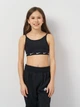 Подростковый спортивный топ для девочки Nike G Nk Df Nike One Bra FD2276-010 147-158 см Black/White (196608886761) - изображение 1