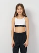 Подростковый спортивный топ для девочки Nike G Nk Df Nike One Bra FD2276-100 158-170 см White/Black (196608886822) - изображение 1