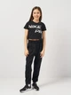 Подростковая укороченная футболка-топ для девочки Nike Pro G Nk Dfct Crop Se+ FN9691-010 147-158 см Black (196974753834) - изображение 2