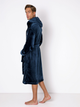 Szlafrok frotte męski Aruelle William bathrobe blue M Granatowy (5907479343087) - obraz 2