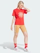 Футболка хлопковая женская Adidas Farm Gfx Tee IQ4486 XXS Красная (4066757539244) - изображение 3