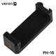 Держатель зажим для телефона Veron PH-16 (резьба 1/4, для штатива, складная подставка, универсальный) - Черный - изображение 1