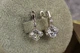 Сережки Xuping Jewelry ромби з подвійною оправою 1,8 см сріблясті - зображення 2