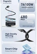 Кабель Магнітний Essager USB to Type-C 100W 7A Black , 1м - зображення 3