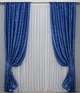 Комплект готовых штор VR-Textil Жаккард Вензель № 475ш Синий 150х290 см 2 шт (30-216) - изображение 2