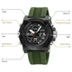 Часы наручные мужские Skmei 2065AG 5 ATM 52 мм Black/Green - изображение 3