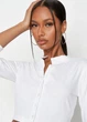 Топ Missguided TJF27163 білий 32 - зображення 2